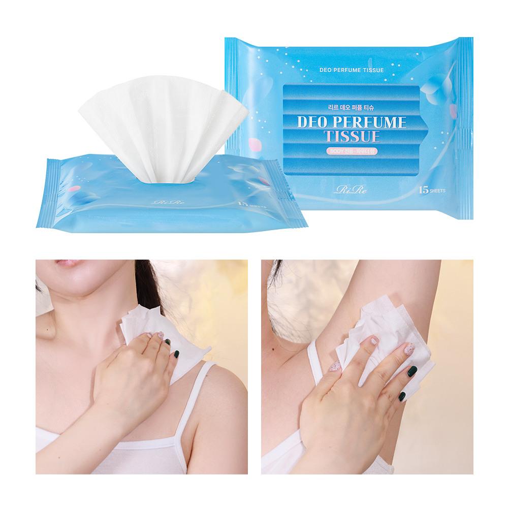 Deodorant Perfume Tissues (3 sets of 15 sheets) (45 sheets total)
