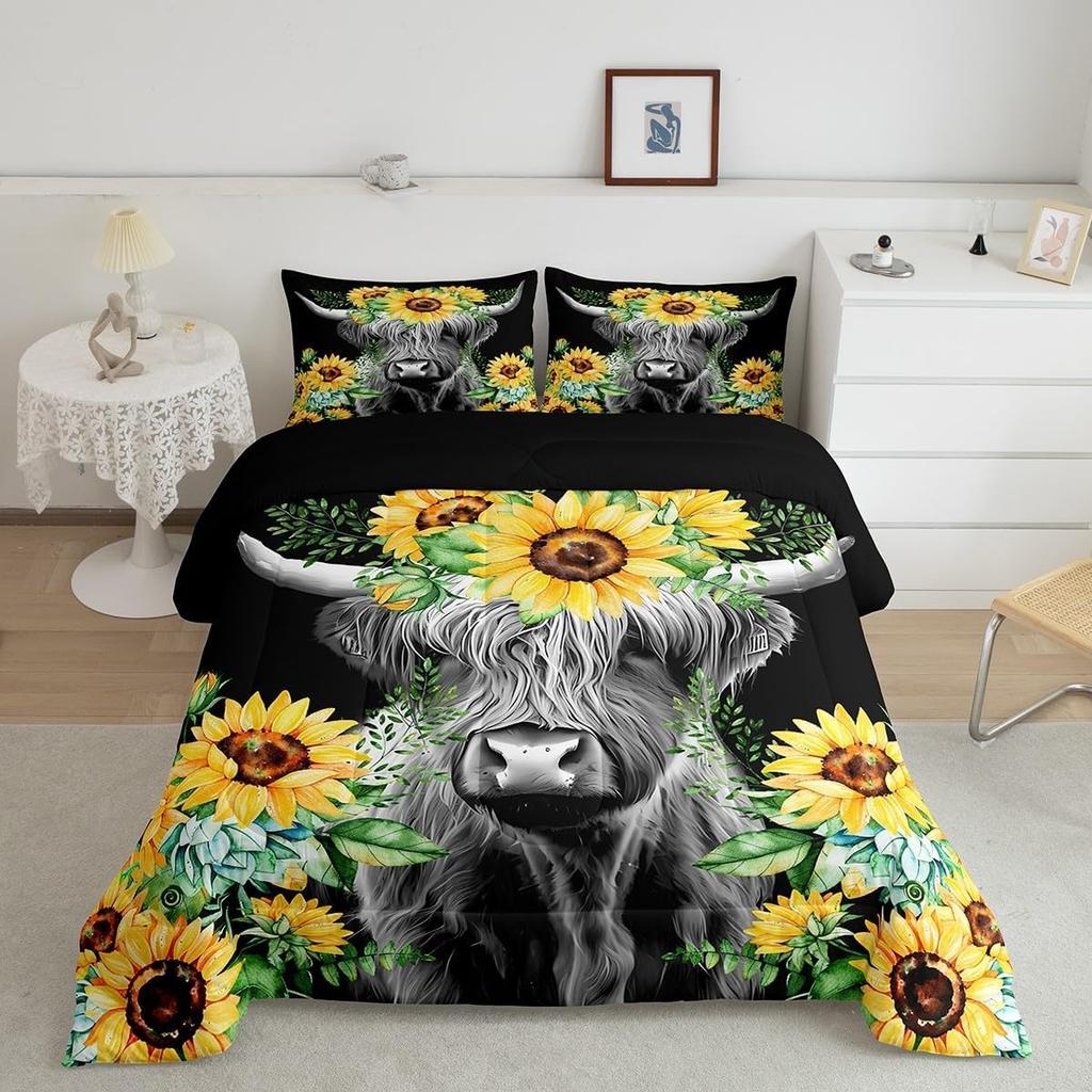 Sun and Moon Bedding Set Constellation Galaxy Comforter for Kids Boys Girls Teens Psychedelic Boho Mandala Comforter Breathable Celestial Du
