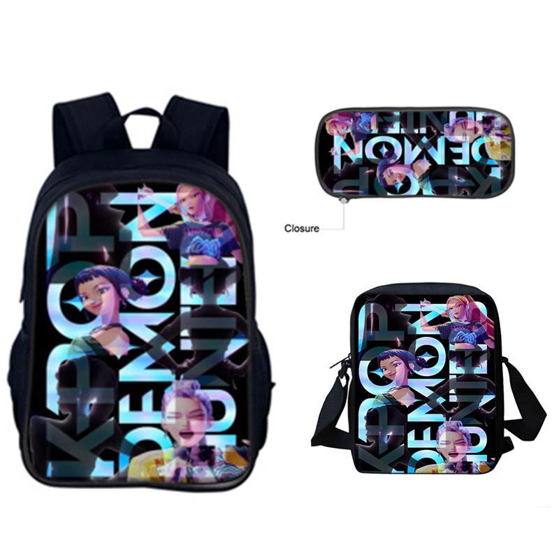 Set Zaino Kpop Hunterxhunter Con Poliestere Traspirante Per L'Uso Scolastico