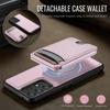 For Samsung Galaxy A53 5G Magnetic Case JEEHOOD J10 Leather Back Phone Cover with Detachable Card Holder Kickstand