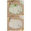Elegant Embroidered Pumpkins Leaf Placemat For Halloween Dining Table Decoration Waterproof And Heat Resistant Kitchens Tableware