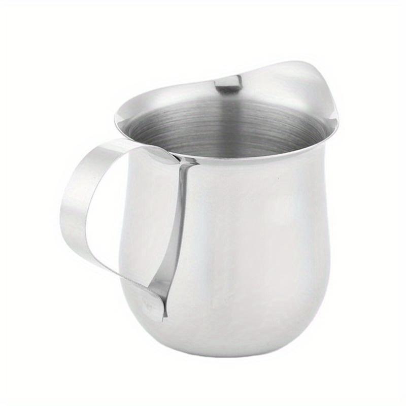 High-quality Stainless Steel Milk Foam Cup with Handles and Multi Size Optional, Suitable for Family 60ML/90ML/150ML