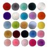 Faux Fur Pom Pom Fluffy Ball with Elastic Loop Cute Plush Ball Bag Charm for Craft Projects Hat Accessories
