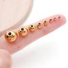 18K Gold Stainless Steel Spacer Beads & Precision Steel Ball for Necklace/Bracelet DIY Jewelry Accessories.
