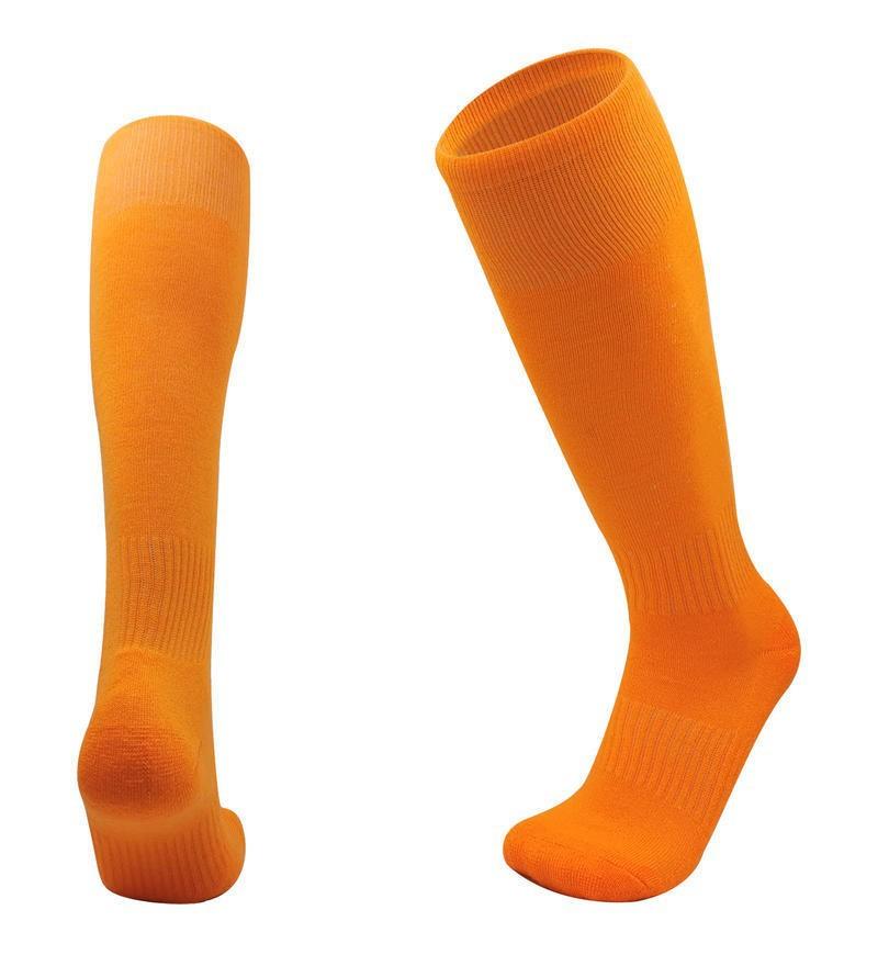 Long Tube Knee Football Socks Adult Solid Color Versatile Children'S Football Socks Towel Bottom Sweat-Absorbing Non-Slip Wear-Resistant Shock Socks