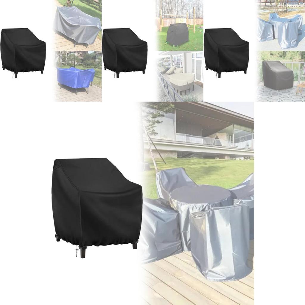Patio Table And Chairs Cover Outdoor Resistant Polyester Dustproof Sunshade For Garden And Courtyard
