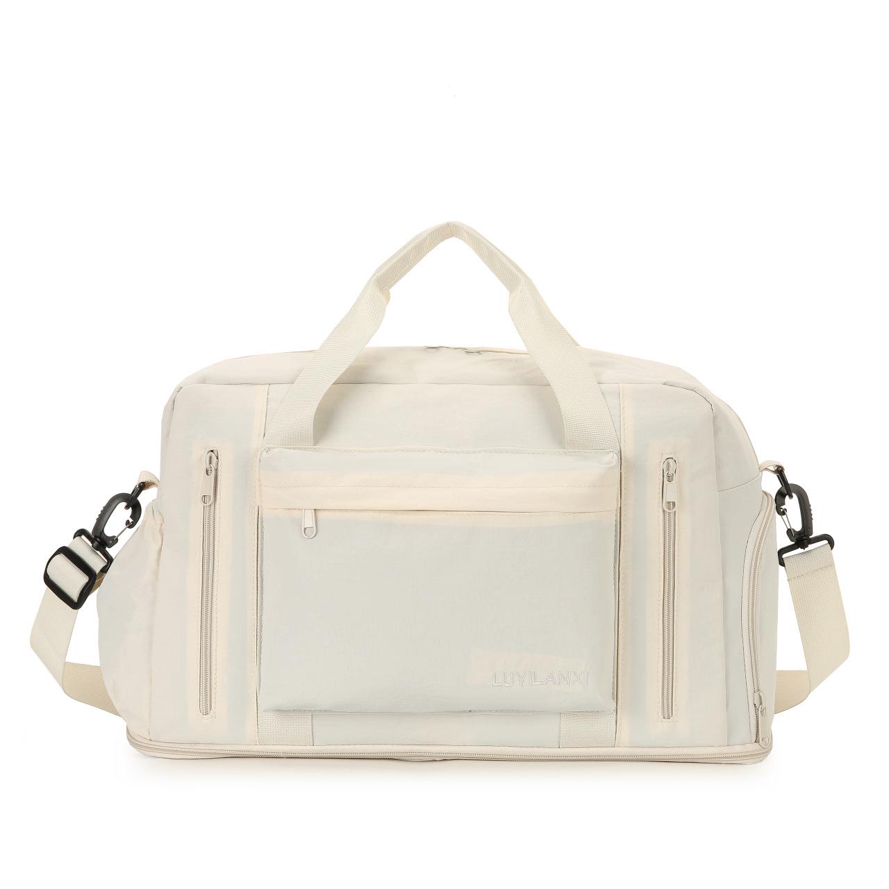 

Versatile Fitness & Travel Bag: Large Capacity Sports, Yoga, Crossbody, and Maternity Bag білий