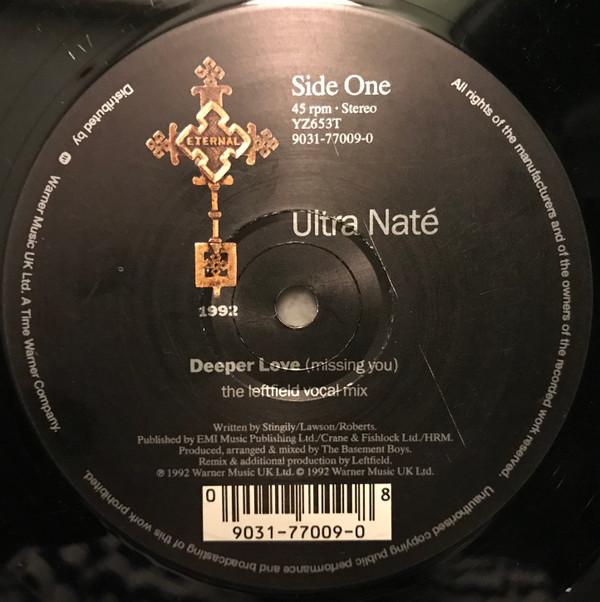

12inch Record ULTRA NAT Deeper Love Missing You YZ653T Eternal 1992 UK Dance Electronica Used