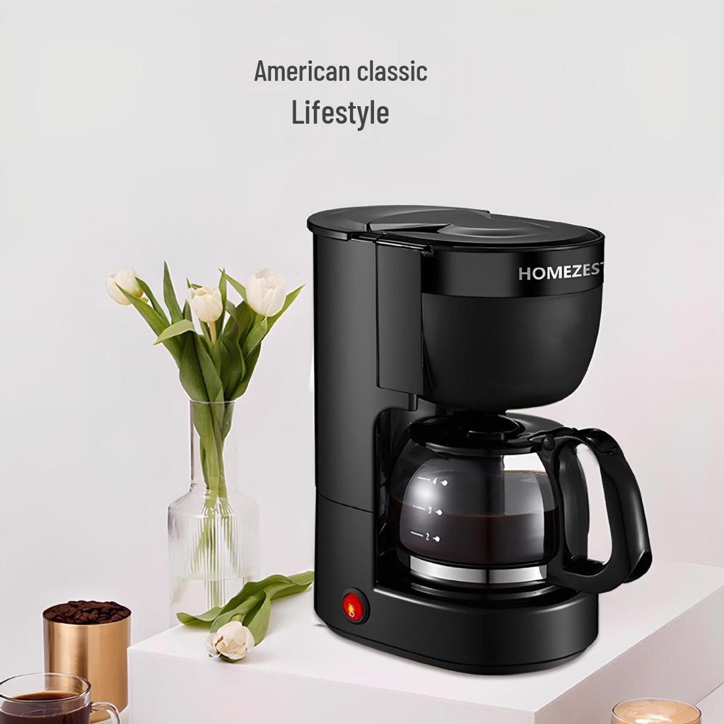 Homezest Deutsche Automatische Filterkaffeemaschine - Kompakte Kanne im amerikanischen Stil für Zuhause & Büro