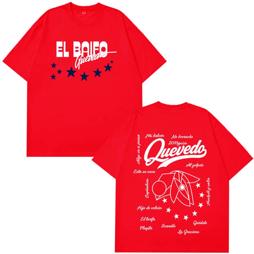 Quevedo El Baifo Album 2026 Tour Graphics Tshirt Unisex Unisex Fashion Tshirt Summer Loose Casual Cotton Vintage Tshirts Fan Gifts
