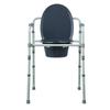 Commode Chair, Bedside Commode with Wider Toilet Seat, 7-Level Adjustable Height, 5.8L Removable Bucket, Easy To Assemble, 350 LBS Capacity, Raised