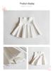 Girls' Midi Skirts: Princess Pleated Puffy Dresses for Kids
