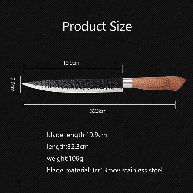 30Cr13 Stainless Steel Kitchen Chef Knife Meat Cleaver Sashimi Sushi Knife Slicing Cutter