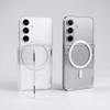 Transparent For MagSafe Card Sleeve Shockproof Wallet Phone Case  For Magnetic Phone