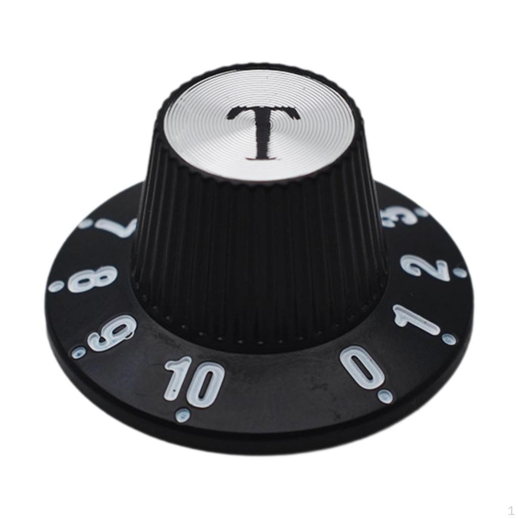 Electric Guitar Control Knob Bass Accessories Easily Install Black High Reliability Practical