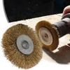 Flat Crimped Wheel Drill Brushes Stainless Steel Wire Wheel Brush Dremel Rotary Tool For Angle Grinder 75/80mm Bore Removal Tool
