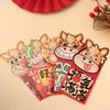 6pcs Cartoon 2026 Horse Year Red Envelope Blessings Red Packet  Wedding Event