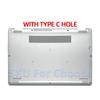 Silver New Repalce Cover For Inspiron 15 5000 5584 P85F LCD Screen Back Cover Front Bezel Hinges Palmrest Lower Bottom Case