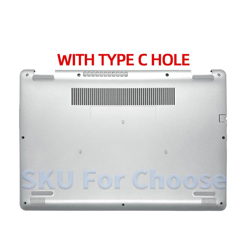 Silver New Repalce Cover For Inspiron 15 5000 5584 P85F LCD Screen Back Cover Front Bezel Hinges Palmrest Lower Bottom Case