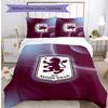 Set Lenzuola Stampato Aston Villa Football 3 Pezzi, Comodo Set Copripiumino per Camera da Letto Amico della Pelle
