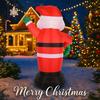 5.91FT Inflatable Toy Santa Claus Wreath with LED Lights Xmas Yard Lawn Party Decoration Christmas Home Supplies Ornaments Gifts
