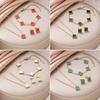 Titanium Steel Four-leaf Clover and Five-flower Necklace Earrings and Bracelet Set Colorfast and Luxurious Clavicle Chain
