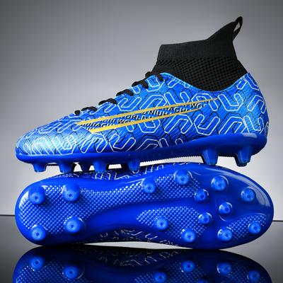 33-36 Men's Kids Youth Football Shoes Long Spikes Sports Football Boots Large Size Youth Sports Shoes
