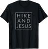 Hike and Jesus Christian Fun Hiking Adventure Novelty T-Shirt