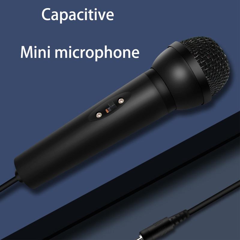 Wired Microphone with 200cm Cable Condenser Handheld Microphone with Stand for Karaoke Singing, Speech, Wedding
