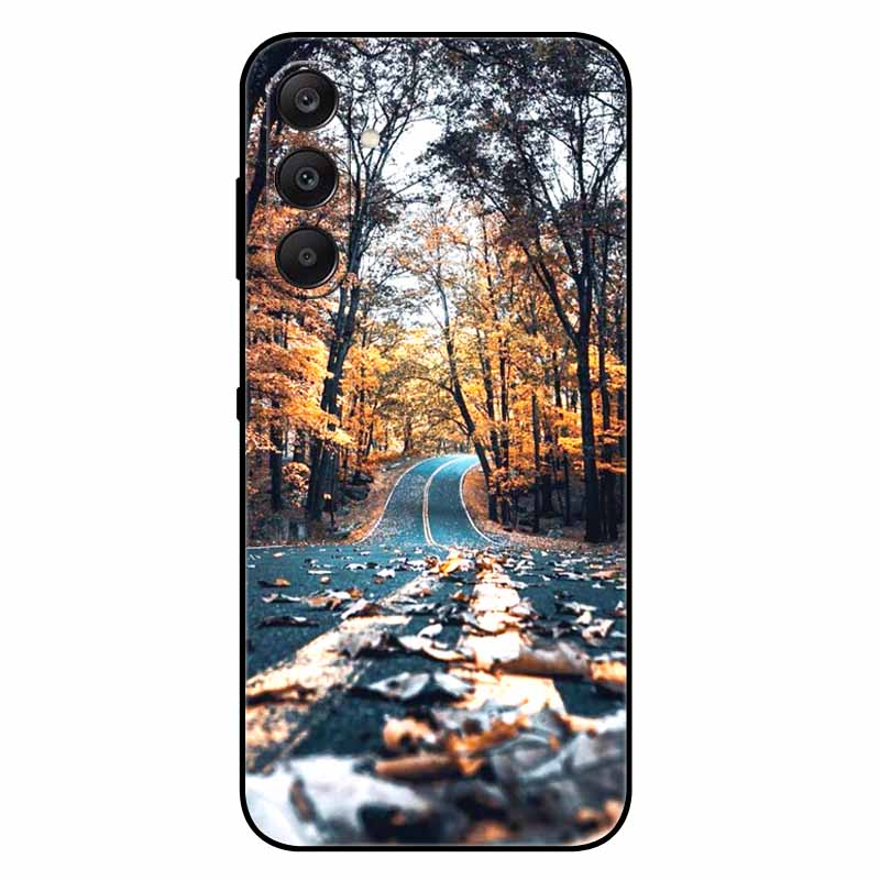 For Samsung A17 5G Case Black Silicone Soft Fashion Animal Back Cover For Samsung Galaxy A17 5G TPU Coque Cute Protective Bumper