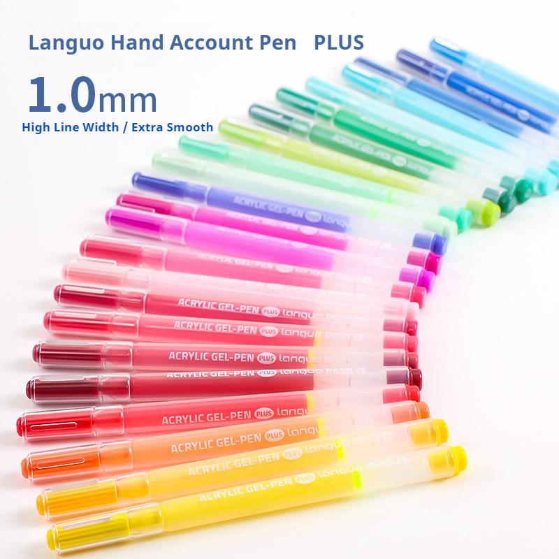 LANGUO 144/36 Colors Acrylic Painting Gel Pen Set 1.0mm Multi-Color Student Writing Drawing Marker Pens School Stationery P650
