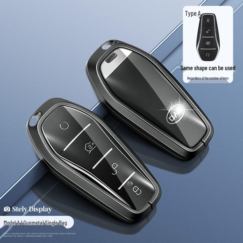 BYD Car Key Cover for Tang, Song, Qin, Yuan Pro/PLUS, Han DMI, E2 - Protective Shell with Buckle