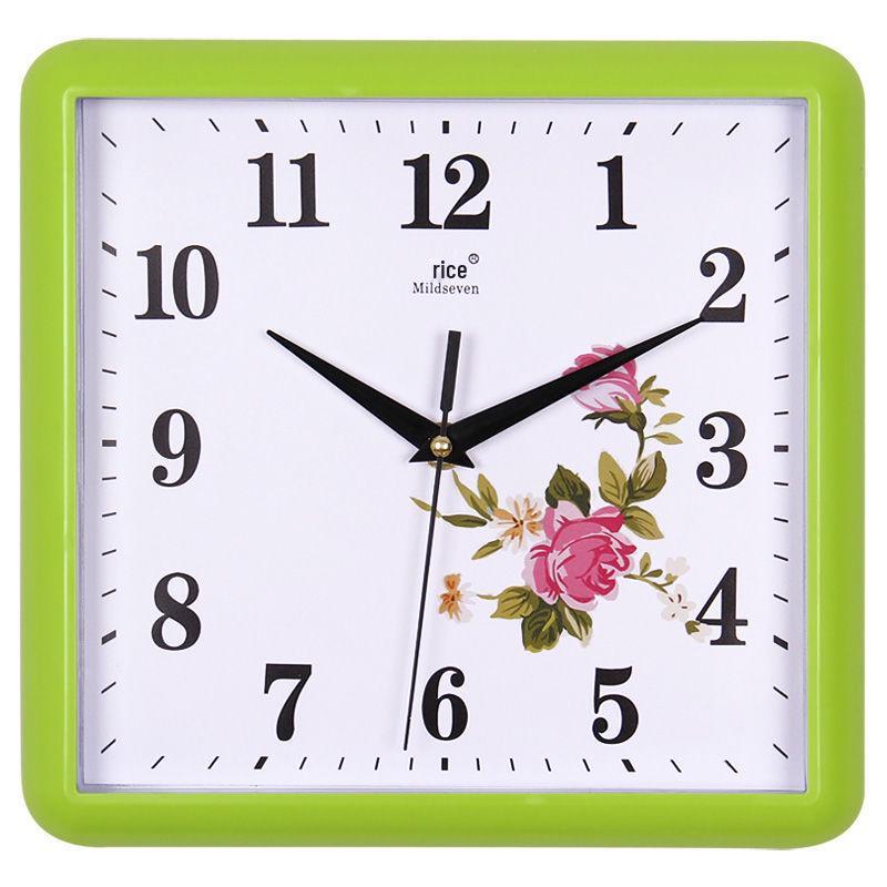Silent Square Quartz Wall Clock with Perpetual Calendar - Creative, Fashionable Art Design for Living Room