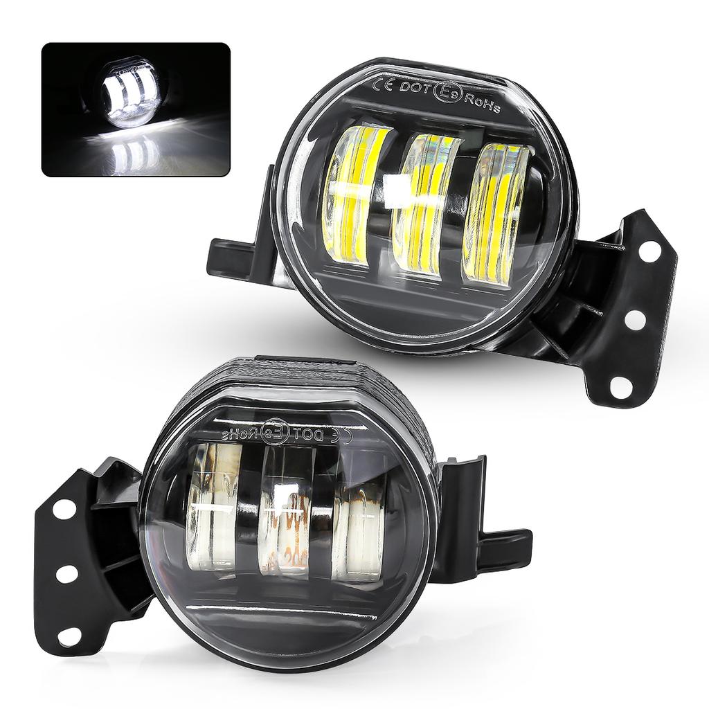 Car Lights Fog Lamp Assembly For BMW E46 E60 E61 2003 2004 2005 2006 2007 2008 LED Angel Eyes Halogen Front Bumper Headlight 12V