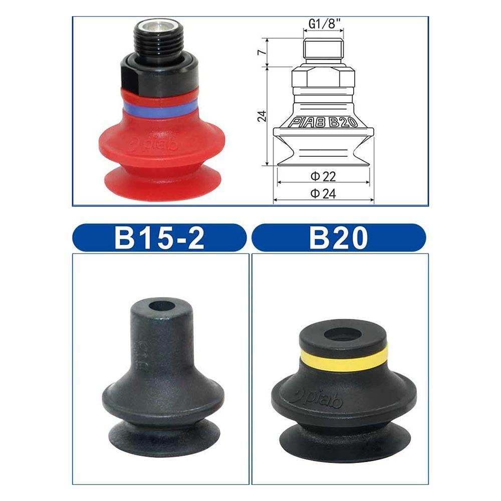 1Pcs PIAB Style Vacuum Suction Cup Bellows Suction Cup  for Injection Molding Machine Manipulator