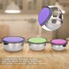 Stainless Steel Sl Bowl Set, Food Storage Container Kitchen Tool, S,M,L,   , Idl for Household Kitchen, Students,  Workers, Storage Bowl wi