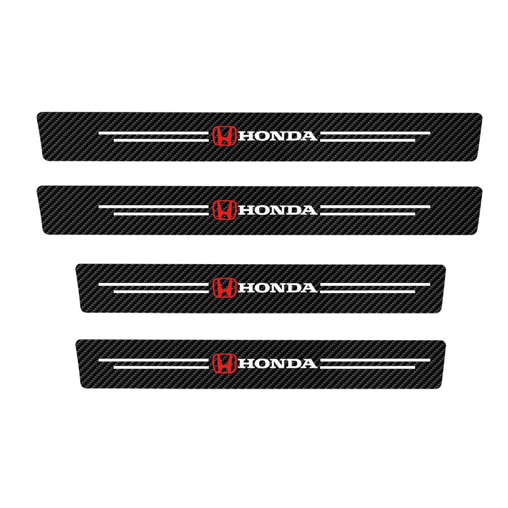 

4PC Car Door Sill Anti-scratch Protective Sticker For Honda Civic 10th 11th Gen Hrv Jazz City Fit Accord Crv Odyssey CBR VTX VFR