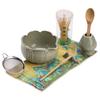 8pcs Home Easy Lotus shaped Matcha Tea Set Tool Stand Kit Bowl Whisk Scoop Gift Ceremony Traditional Japanese Accessories