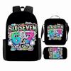 Luxury Popular Cool Novelty 67 six seven 3D Print 3pcs/Set pupil School Bags Laptop Daypack Backpack Lunch bag Pencil Case