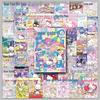 Cartoon Cute Waterproof Sanrio Poster Stickers: Decoration for Wall, Glass, Journal, Stationery (51 Pack)