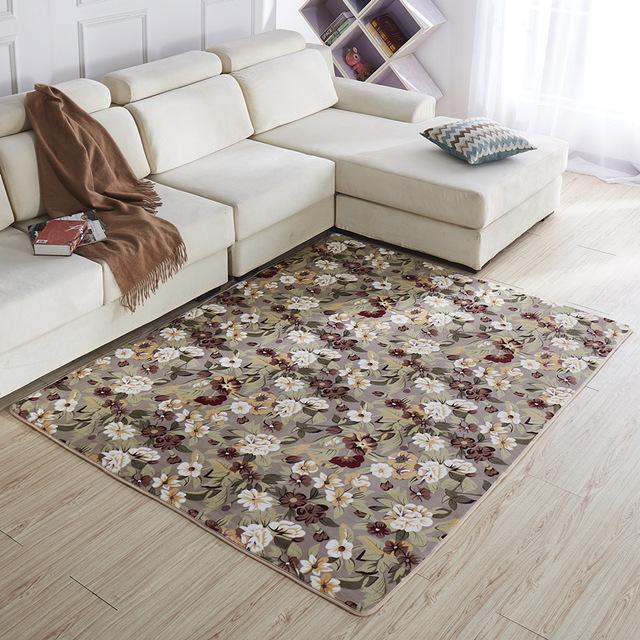 Soft Coral Carpet Solid Color Thickened Floor Mat Washable Children 'S Crawling Blanket Tatami Mat