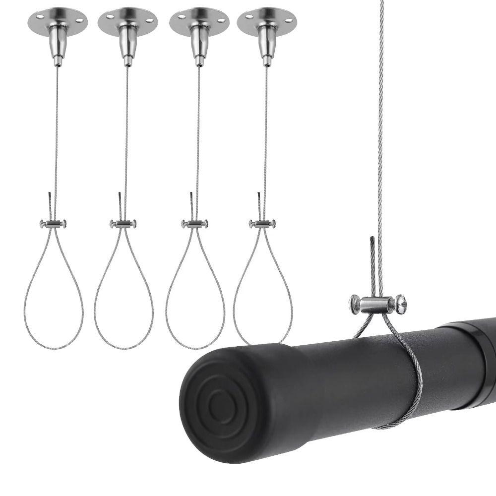 Cuerda de Soporte Ajustable para Barra de Cortina de Ducha Para Barras Curvas/en Forma de L/Cortinas