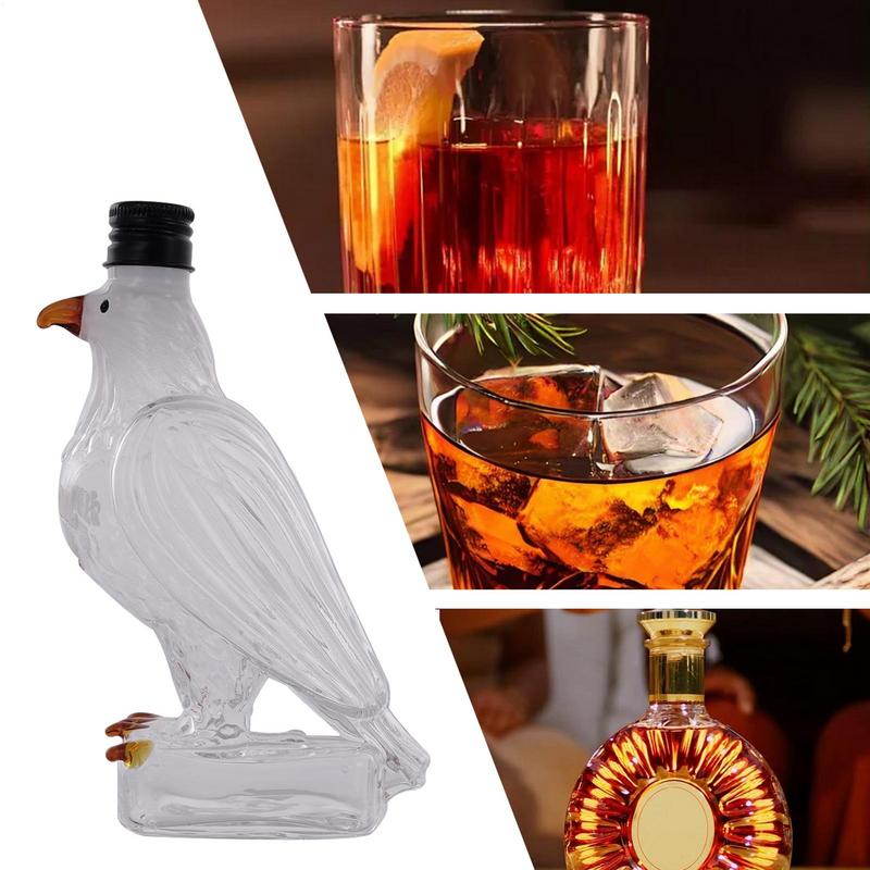 Butelka whisky Orzeł Karafka do likieru Orzeł Karafka do whisky Szklana Wykwintna Butelka do likieru Orzeł Zabawna Dekoracja Domu na Święta