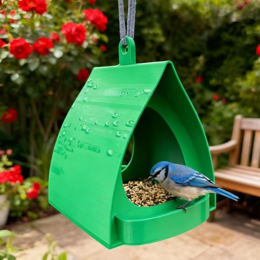Plastic Hanging Bird Feeder Large Capacity Birdhouse Versatile Wildlife Habitat  Porch