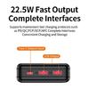 Standard 18650 Mobile Power DIY Housing Case 22.5W/10W Fast Charging Built In LED Lamp For Emergency Lighting