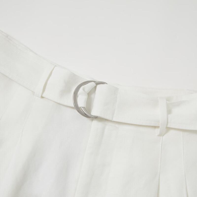 Teenie Weenie Women's Adjustable Waist Rolled Hem Shorts