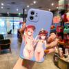 Genshin Impact Sexy Girl Luxusní Čtvercové Tekuté Silikonové Pouzdro na Telefon Pro iPhone 14 11 12 13 Pro Max Mini X XS XR 7 8 Plus SE2 Kryt