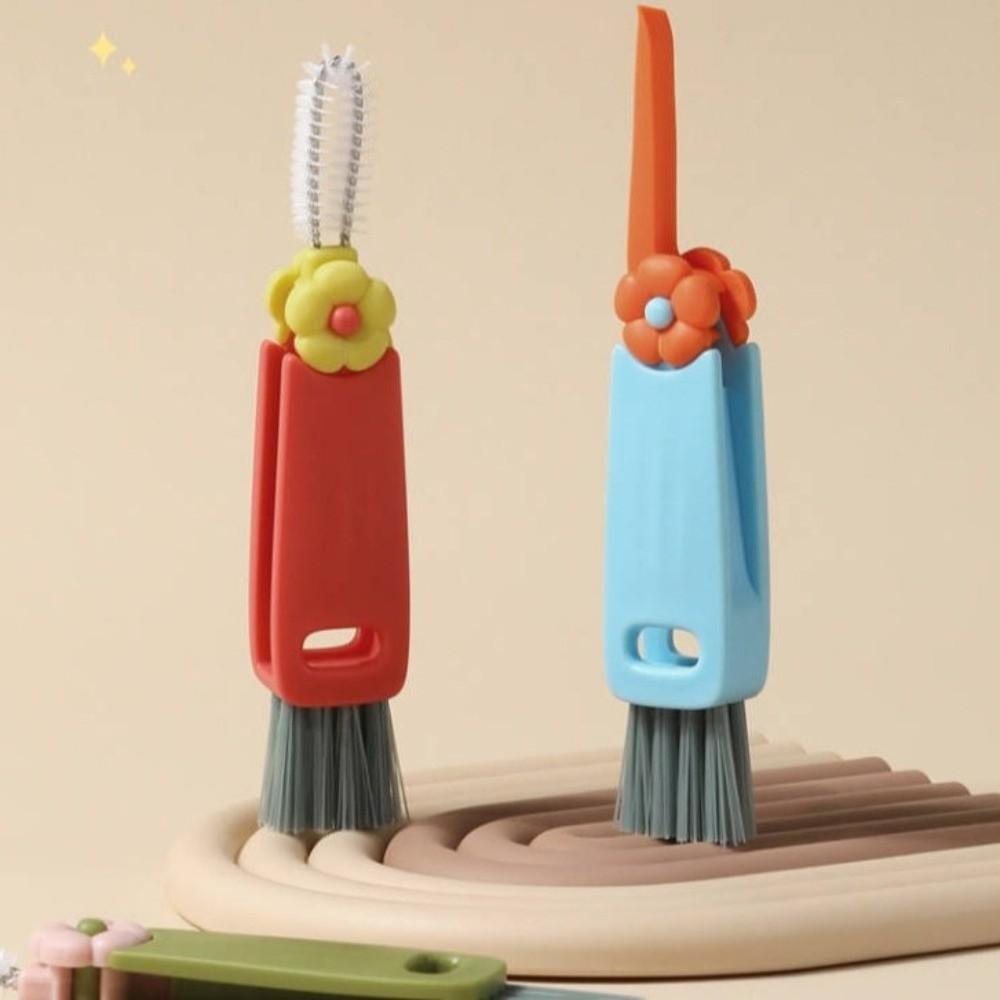 Silicone Gap Cleaning Brush Mini Cup Lid Cleaning Brush Efficient Bottle Cleaning Brush  Kitchen