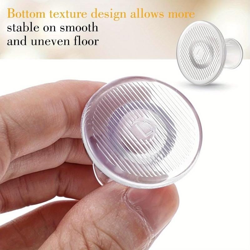 60pcs Clear Plastic High Heel Protectors & Silencers 3 Size for Weddings Event Prevent Heels From Sinking On Grass Gravel Bricks