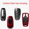 Breloczek do kluczy samochodowych A3 8p 8l A4 B6 B7 A1 A6 C5 C6 C7 C8 4f A7 S3 8v A5 B9 Tt Mk2 Q7 RS Q5 Q8 Pokrowiec Obudowa z włókna węglowego na kluczyk samochodowy